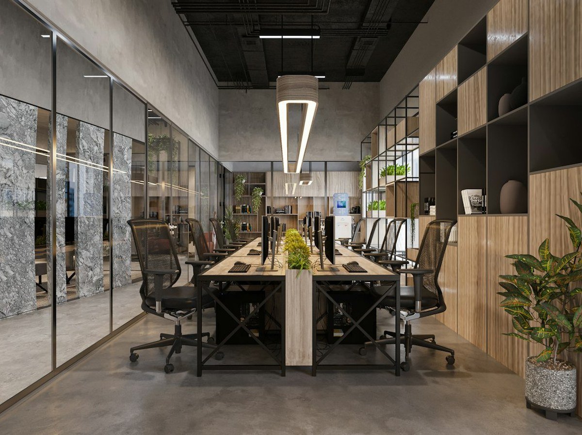 Professional corporate collaboration conference room in Dubai financial district