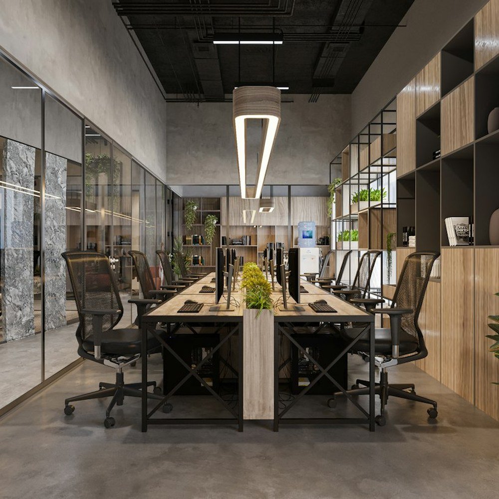 Contemporary corporate office workspace and executive meeting facilities in Dubai